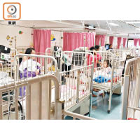 屯門醫院兒科病床逼爆，醫院管理局指會把部分病童分流至其他醫院。（資料圖片）