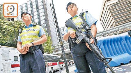 警隊內部已要求警員於六月廿九日至七月一日取消休假。（資料圖片）