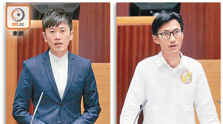 鄭松泰（左圖）及朱凱廸（右圖）被市民入稟挑戰議員資格。