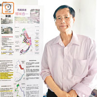 譚樟森建議在橫洲興建多層式棕地重置工業大廈。