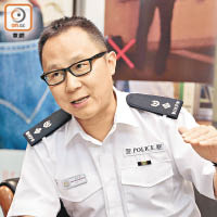 劉青峰說鐵路警區已增加與港鐵的演練。（吳艶玲攝）