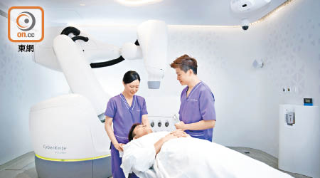 養和醫院引入亞洲最新型癌症放射治療導航刀。（受訪者提供）