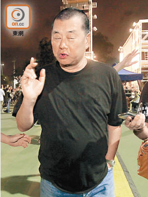李柱銘九九年向江樂士投訴《東方日報》專欄文章，令人質疑他利用公職身份為壹傳媒黎智英（圖）打擊競爭對手。