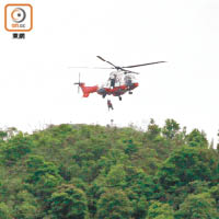 飛行服務隊昨出動至少七架次直升機救援。（資料圖片）