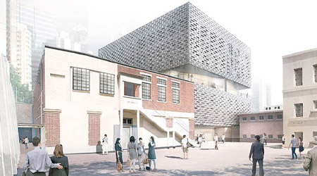 兩幢新建築將打造成國際當代藝術中心。（互聯網圖片）