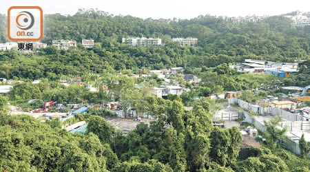 會德豐在大埔洞梓的土地有潛力興建首置上車盤。（何天成攝）