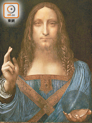 唯一由私人擁有的達文西畫作《救世主》將於下月拍賣。（資料圖片）