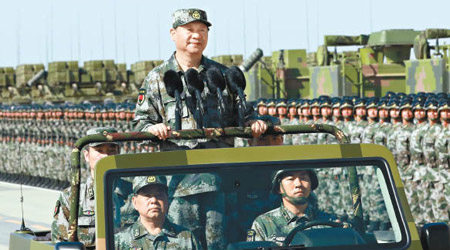 文章稱全軍要堅決聽從黨中央、中央軍委和習主席指揮。（資料圖片）