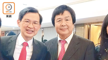 曹貴子（左）與蔡志明（右）二人在股壇合作關係密切。（資料圖片）