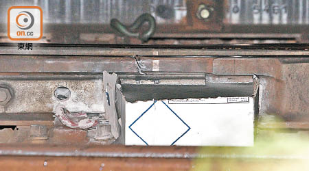 上月九日火炭站路軌有裂紋，廿日後更換。（資料圖片）