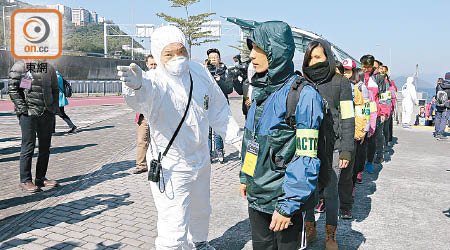 港府上周曾舉行跨部門演習，應對核事故。（資料圖片）