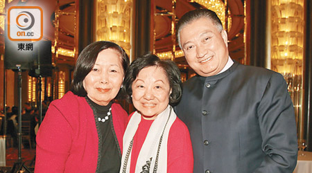 丁毓珠（左起）、李麗娟同陳振彬相識逾廿年，過往合作多亦愉快。