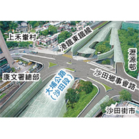 沙田鄉事會路交匯處亦會改建。（網上圖片）