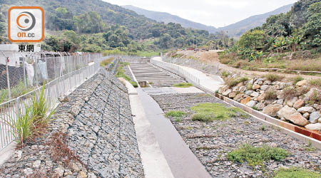 大埔沙埔仔改善河道排洪工程完成後，地區人士指過去數年未有再發生水浸。