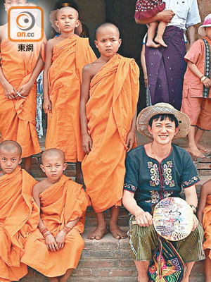 項明生曾到緬甸作深度遊，覺得當地民風淳樸。（受訪者提供）