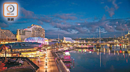 達令港歷史悠久，成功打造成悉尼的主要旅遊區。