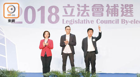 陳家珮（左）僅以九千多票敗給區諾軒（右），得票打破民主派與建制派的傳統「六四黃金比例」。