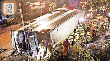 九巴翻車事故導致多人死傷，暴露出巴士公司的管理問題。（資料圖片）