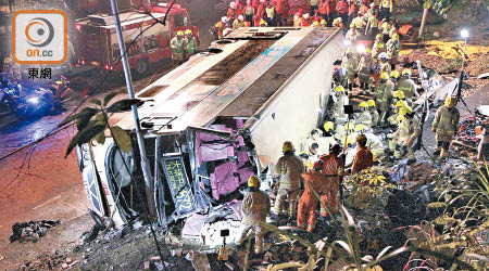 今年二月大埔公路發生嚴重車禍，釀成十九死逾六十人傷。