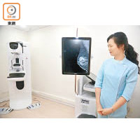 乳房X光造影及超聲波檢查是確診乳癌方法之一。