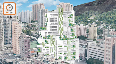 仁愛堂擬建廿一層高的醫療服務中心及青年宿舍綜合大樓。（受訪者提供）