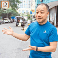陳少棠指，運輸署目前只計劃於曾經發生交通意外的文蔚街擴闊行人路。
