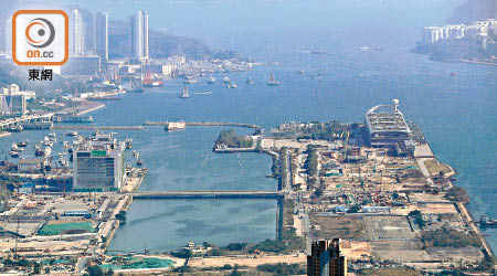 啟德發展區正興建本港首個區域供冷系統工程。（黃仲民攝）