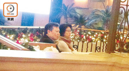本報曾攝得郭炳湘與唐錦馨於尖東帝苑酒店一家越南餐廳共進晚餐。