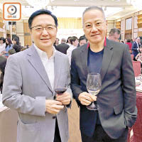 保良局前主席鄭錦鐘（左）同埋香港化粧品同業協會首席執行顧問郭少明（右）都話，過生日同家人一齊食餐飯最開心。