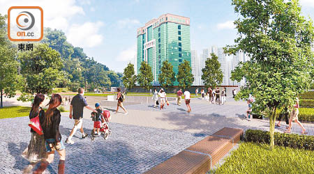青荃路項目外將提供綠化公園。