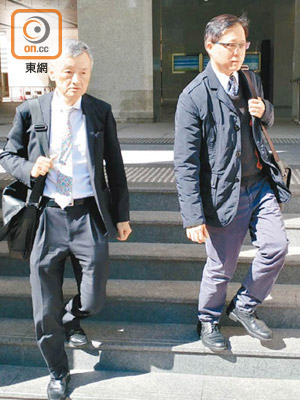 醫生殷榮華（左）和呂潤開（右）昨出庭作供。
