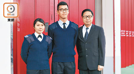 陳彥琳（左起）、羅栢揚和蔡宇暉均認同，適時有效的急救，有效幫助救活傷病者。（袁志豪攝）