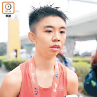 中五生陳梓聰指希望能成為職業運動員。