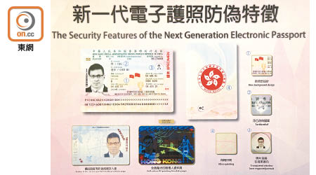 新一代電子護照會新增多項防偽特徵。（何天成攝）