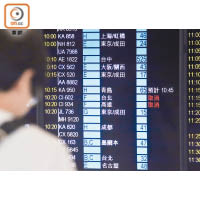 華航勞資糾紛持續，取消的航班增至四十六班。（李志湧攝）