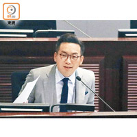 楊岳橋今年一月於立法會甩轆，因「冇影」而無法提出動議。