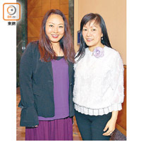 鄭燕華（右）同香港創科發展協會常務副會長李煥明（左）都鍾意去旅行。