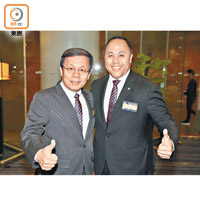 聯會副會長林蘆（左）同伍志昌（右）都認為星級品牌就是消費者的信心保證。
