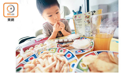 研究指，受訪兒童自小飲食習慣不健康，患心血管病的風險較高。