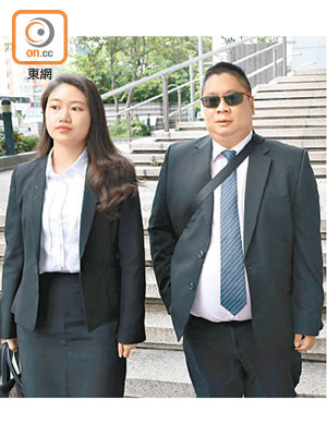被告葉朱慶（右）代表公司認罪，他則獲准簽保守行為。