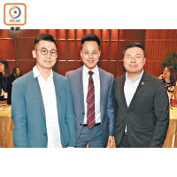 香港青年創業家總商會主席謝海發（左）早前將茶餐文化推介到瑞士。一提起香港美食，博愛醫院總理袁志平（中）同傑出青年協會主席趙傑文（右）都食指大動。
