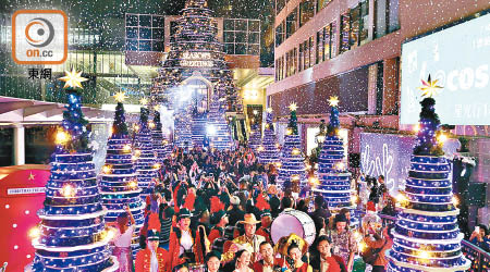 上年璀璨<br>去年聖誕節，本港街頭到處可見燈飾及聖誕裝飾。