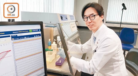 馬青雲指，未來冀開發「多基因風險評分工具」，協助臨床預測糖尿病併發症及治療結果。（何青霞攝）