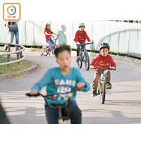 市區的單車公園主要讓兒童踩單車，惟單車徑規模細欠保養，為人詬病。