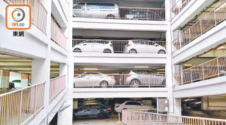南山邨停車場因租用率提升而晉級，繼而「被加租」。（朱先儒攝）
