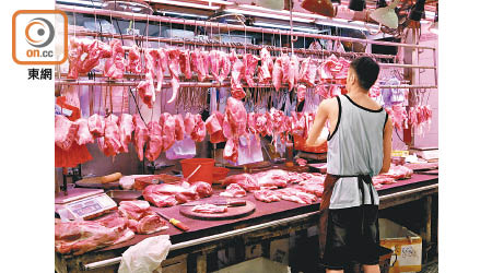 香港倘全面封關，包括內地活豬等的鮮活食品供應，將嚴重短缺。