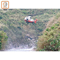 飛行服務隊直升機屢次出動營救。