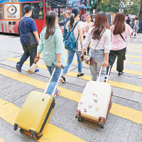 受疫情和社會動盪影響，令本港旅客大減。