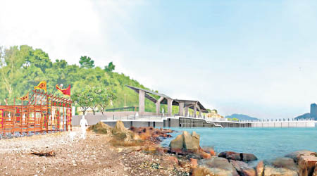 鯉魚門改善計劃將優化海濱，興建新公眾登岸設施、防波堤、海濱長廊和觀景台。