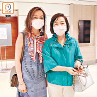 蘇陳偉香（右）同女兒潘蘇凱欣（左），都對香港樓市有信心。